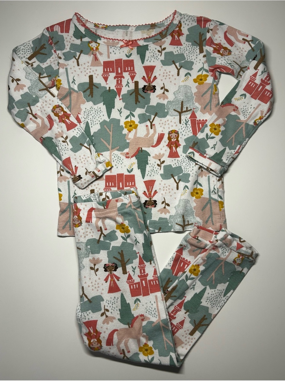 Just One You Carter’s Girl’s Princess Themed Long Sleeve Pajamas Size 2T